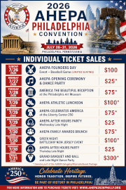 Join the AHEPA family July 26�31, 2026 in Philadelphia, PA for the 104th AHEPA Family Supreme Convention! Click here for details!