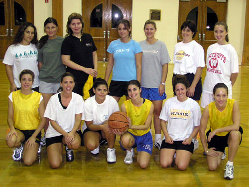 Members of the newly formed Greek Orthodox Women's Basketball team at one of their first practices.  The group has already seenan increase in the number of participants in just a few practices.