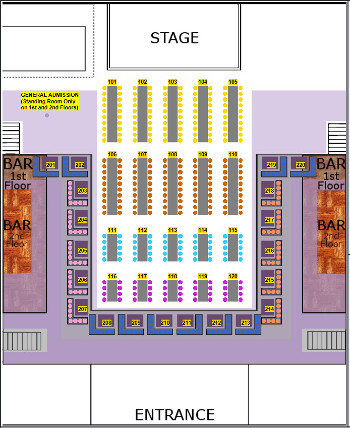 Echostage Seating Chart