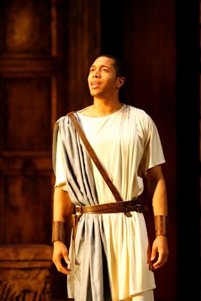 Keith Eric Chappelle as Ion in the Shakespeare Theatre Company’s production of Ion, directed by Ethan McSweeny. Photo by Carol Rosegg.