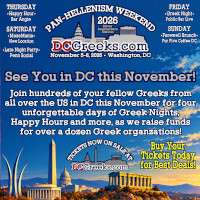 DCGreeks.com, in association with local and national Hellenic organizations, invites Greek-American young adults from across the country to our Nation's Capital from November 5-8, 2026 for Pan-Hellenism Weekend 2026, featuring two Happy Hours, a Friday Greek Night, Saturday Late Night Bouzoukia, and Sunday Farewell Event.  Click here for details!
